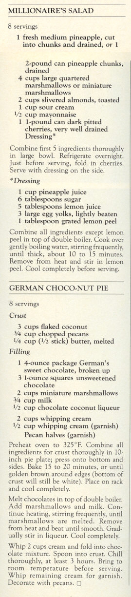 Paul Lynde Bon Appétit, June 1978 Millionaire's Salad